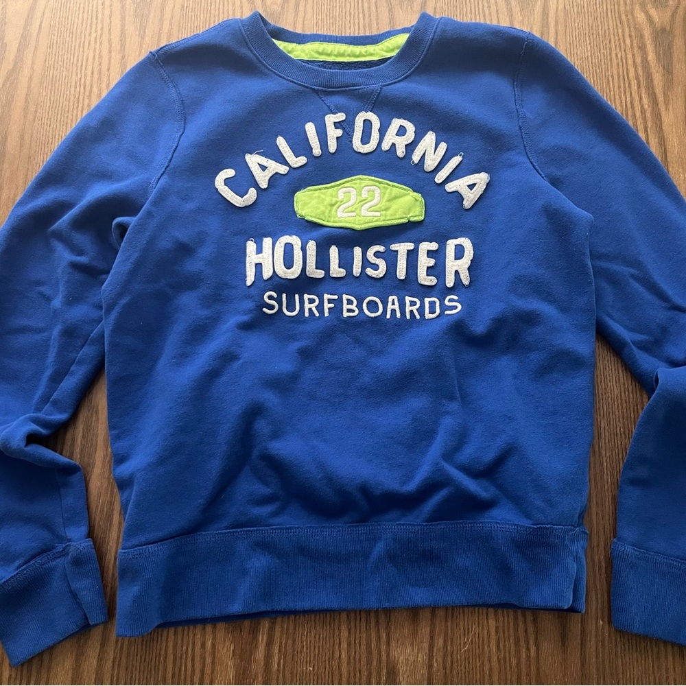 Hollister Y2K women’s Blue Sweatshirt size Small